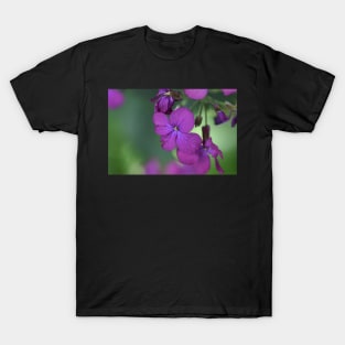 Purple flowers facemask T-Shirt